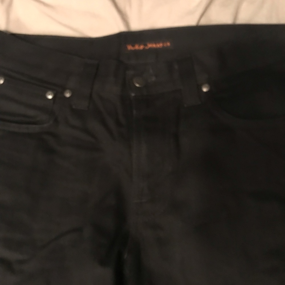 Nudie Slim Jim Black Denim